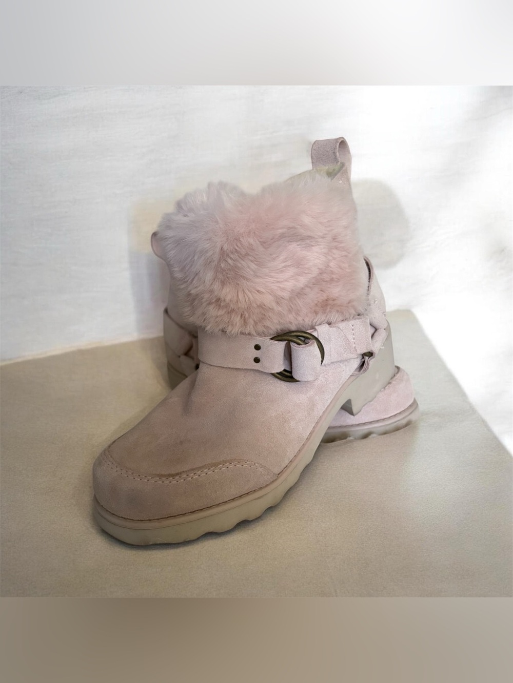 BearPaw Roxy Suede Moto Boots